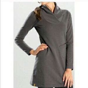 Lole Calm charcoal fleece tunic dress